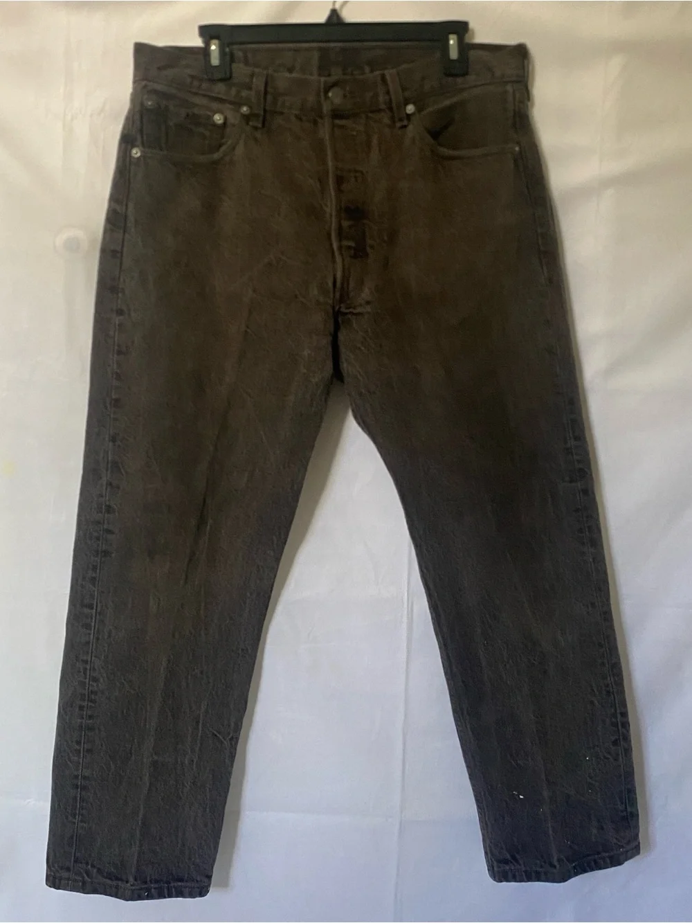 VTG Levis 501 Black Denim Jeans Mens 36x30 Fade Button Fly Mexico 90sPLEASE READ